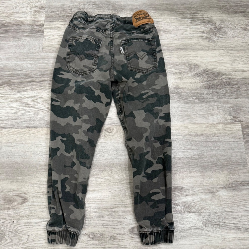 Levi's Kids Camo Jogger Pants Elastic‎ Waist Drawstring Size 6 110-116cm - Picture 3 of 6